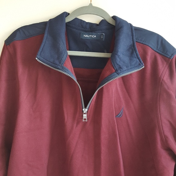 Nautica Pullover Zip up Sweatshirt - Picture 5 of 6